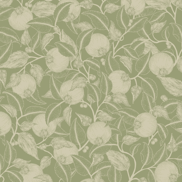 Papel tapiz de verano gris - papel tapiz de flores - granada - Applegroen