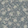 Papier peint Summer Grey - Fleur Papin d'écran - Pomegranate - sarcelle foncé