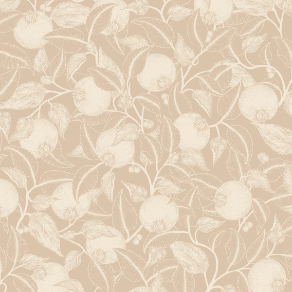 Papel tapiz de verano gris - papel tapiz de flores - granada - durazno polvoriento