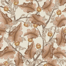 Tapete Sommer graue Blume Tapete - Ranunculus - Brown & Creme