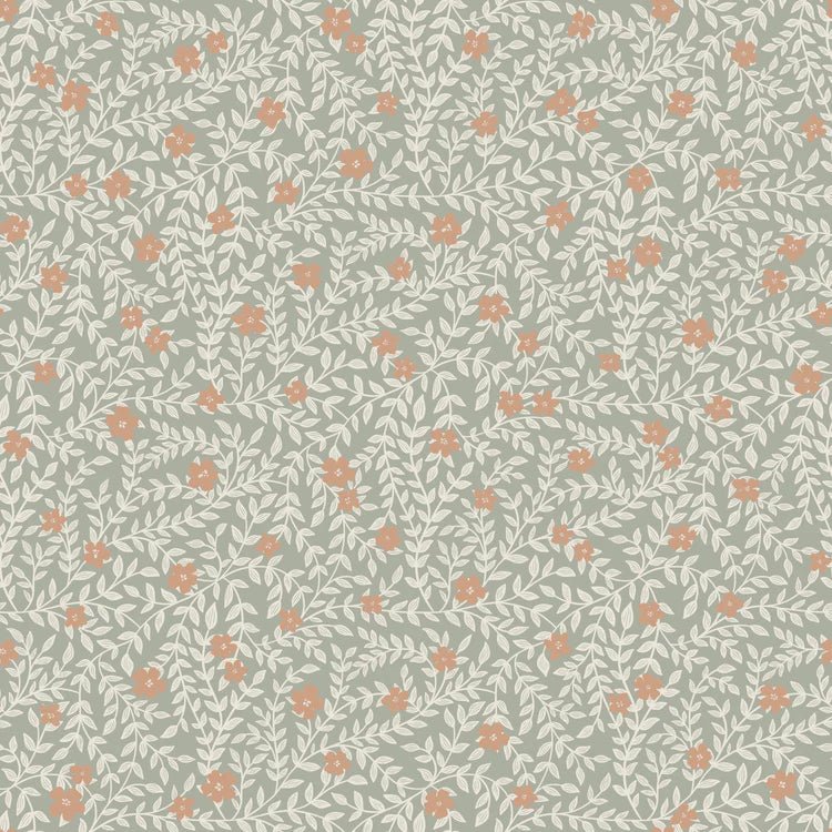 Wallpaper Summer Gray - Lief - Misty Blue