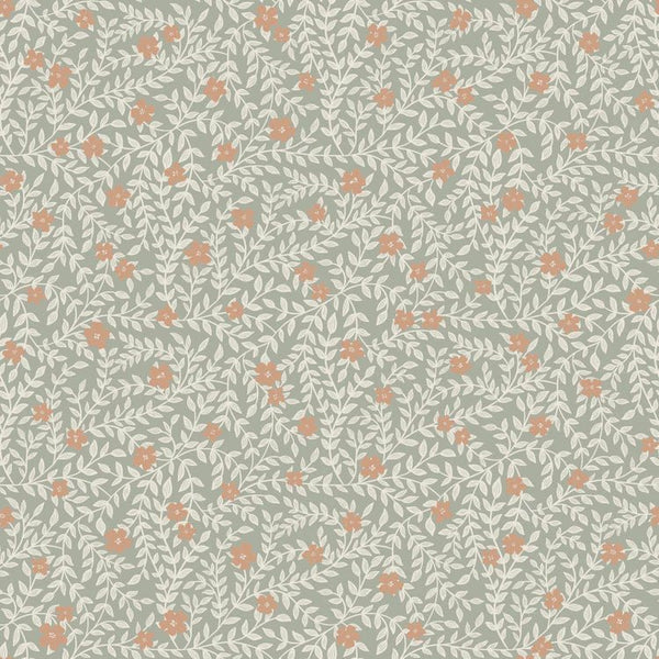 Wallpaper Summer Gray - Lief - Misty Blue