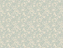 Papier peint Summer Grey - Flower Wallpaper - Doris - Dusty Bleu