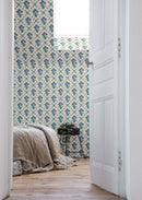 Tapete Sommer grau Tapete - Blumenschnalel - Himmel