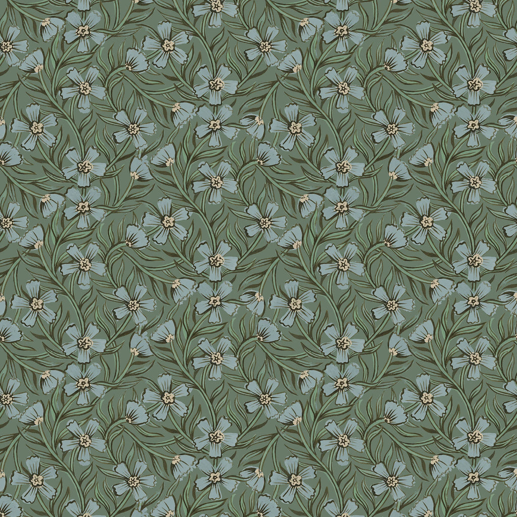 Tapete Sommer grau - süßes Indien - Geel & Groen