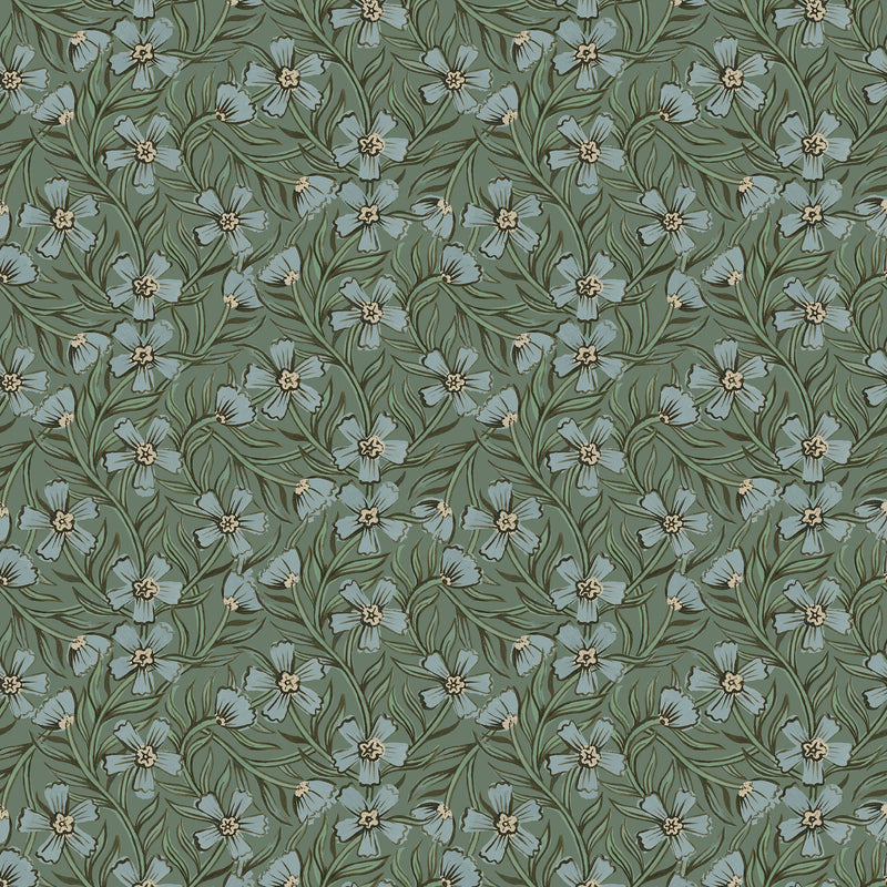 Tapete Sommer grau - süßes Indien - Geel & Groen