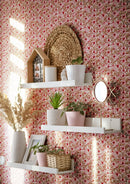 Wallpaper Summer Gray - Sweet India - Pink