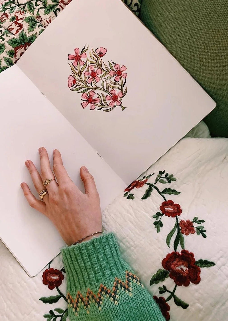 Wallpaper Summer Gray - Sweet India - Pink