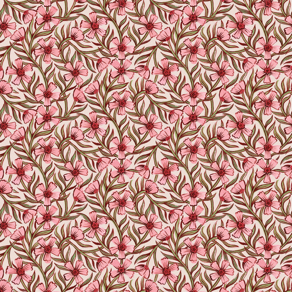 Wallpaper Summer Gray - Sweet India - Pink