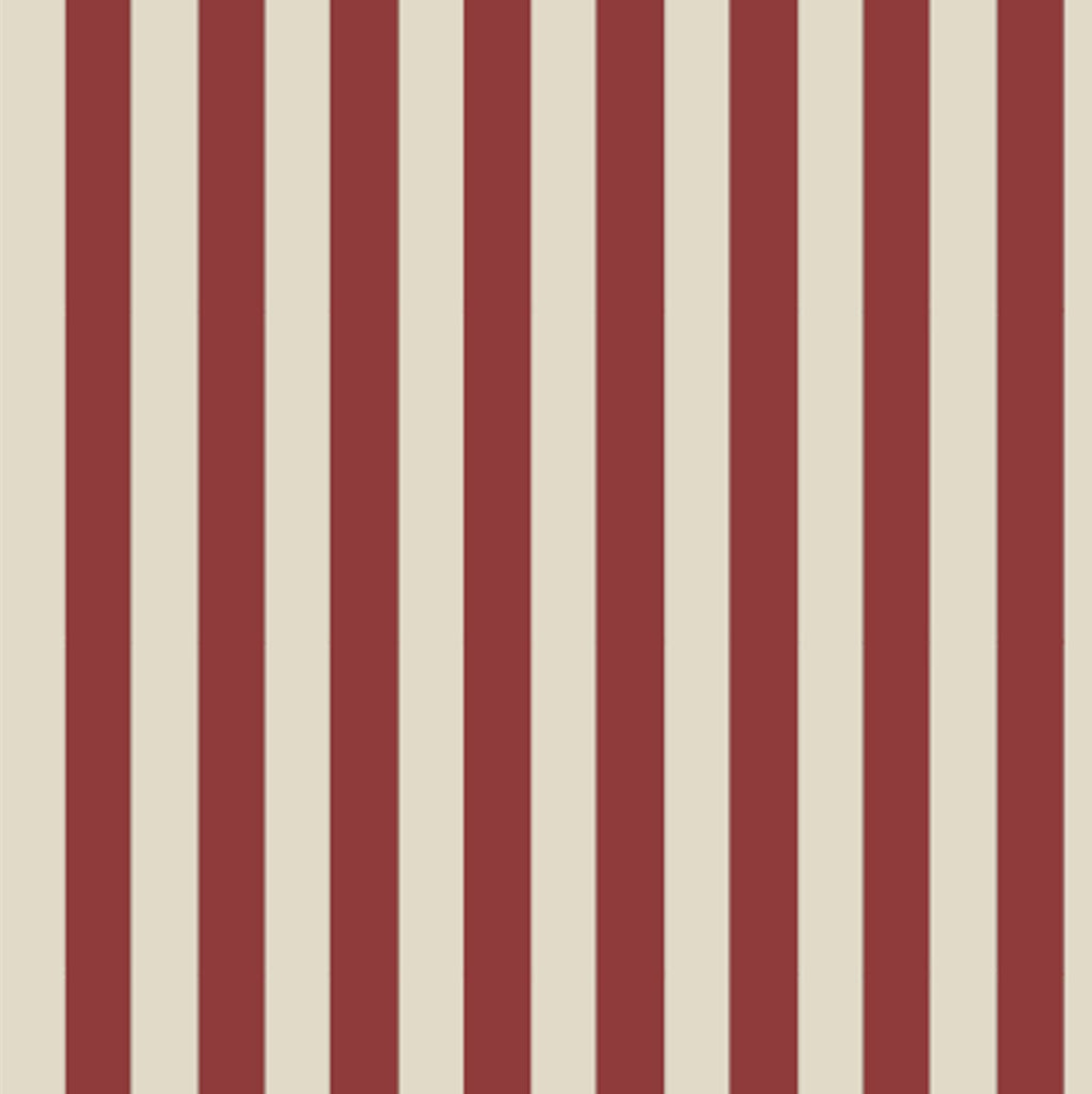 Children’s wallpaper with red stripes, perfect for kids’ bedrooms and nurseries