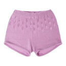 Tocoto Vintage - Knitted short with flowers - Lilac