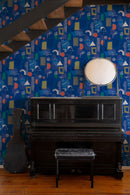 Tres Tintas wallpaper - Brave Partiture - Blue