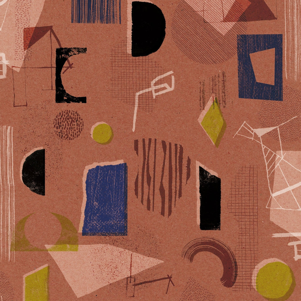 Behangstaal Tres Tintas - Brave Partiture - Red