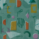 Behangstaal Tres Tintas - Brave Partiture - Turquoise