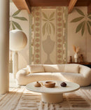 Tres Tintas wallpaper - Jungle Arches Mural - Beige