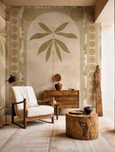 Tres Tintas wallpaper - Jungle Arches Mural - Beige