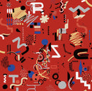 Tres Tintas wallpaper - Funny shapes - Red