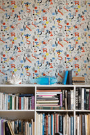 Tres Tintas wallpaper - Funny shapes - White