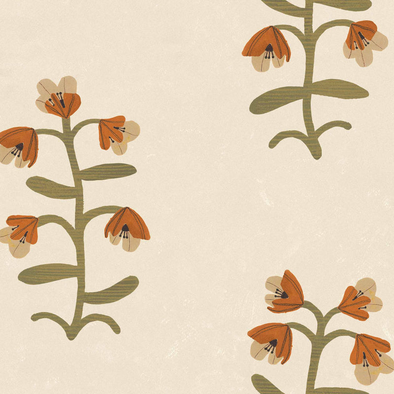 Tres Tintas Wallpaper - Pacific Blooming Beige