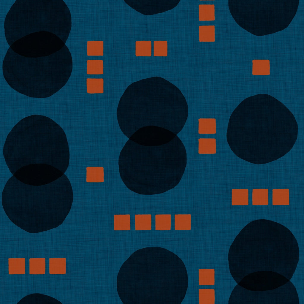 Tres Tintas wallpaper - Rebel Dots - Blue
