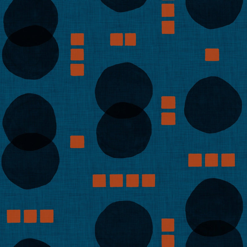 Tres Tintas wallpaper - Rebel Dots - Blue