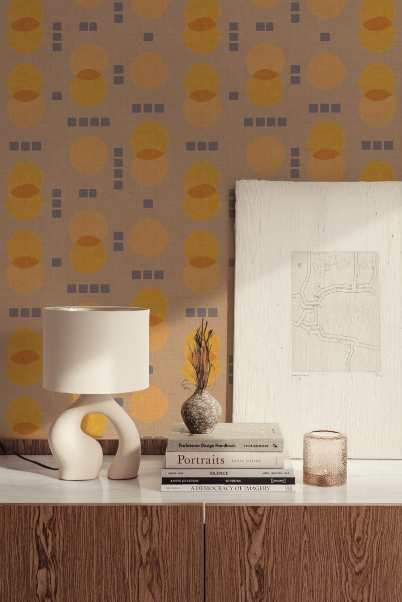 Tres Tintas wallpaper - Rebel Dots - Yellow