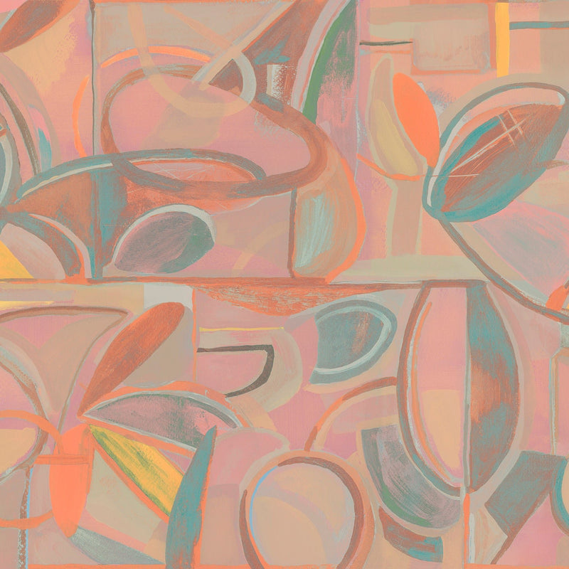 Behangstaal Tres Tintas - Giant Abstract - Pink