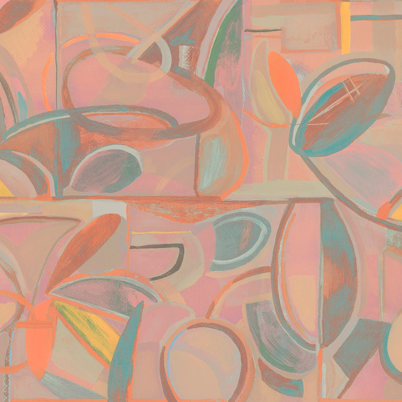 Tres Tintas wallpaper - Giant Abstract - Pink