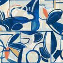 Behangstaal Tres Tintas - Giant Abstract - White & Blue