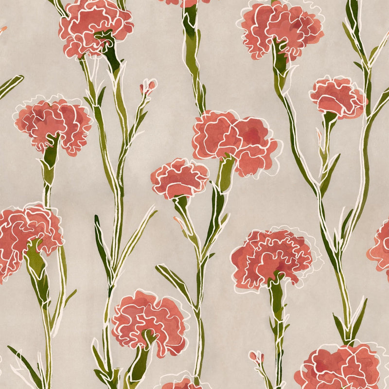 Behangstaal Tres Tintas - Clavelitos Neutral