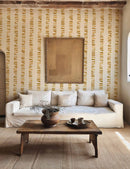Tres Tintas Wallpaper - Linear Footprints Ocher