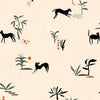 Wallpaper Tres Tintas - Prehistoric Creatures Beige