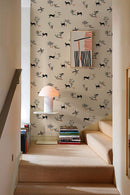 Tres Tintas Wallpaper - Prehistoric Creatures Beige