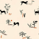 Tres Tintas Wallpaper - Prehistoric Creatures Beige