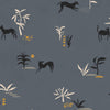 Wallpaper Tres Tintas - Prehistoric Creatures Blue