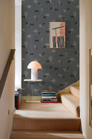 Tres Tintas Wallpaper - Prehistoric Creatures Blue