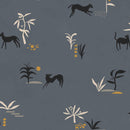 Tres Tintas Wallpaper - Prehistoric Creatures Blue