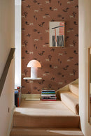 Tres Tintas Wallpaper - Prehistoric Creatures Red