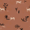 Wallpaper Tres Tintas - Prehistoric Creatures Red