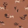 Tres Tintas Wallpaper - Prehistoric Creatures Red
