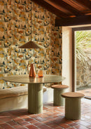 Tres Tintas Wallpaper - Tahiti Expression Green