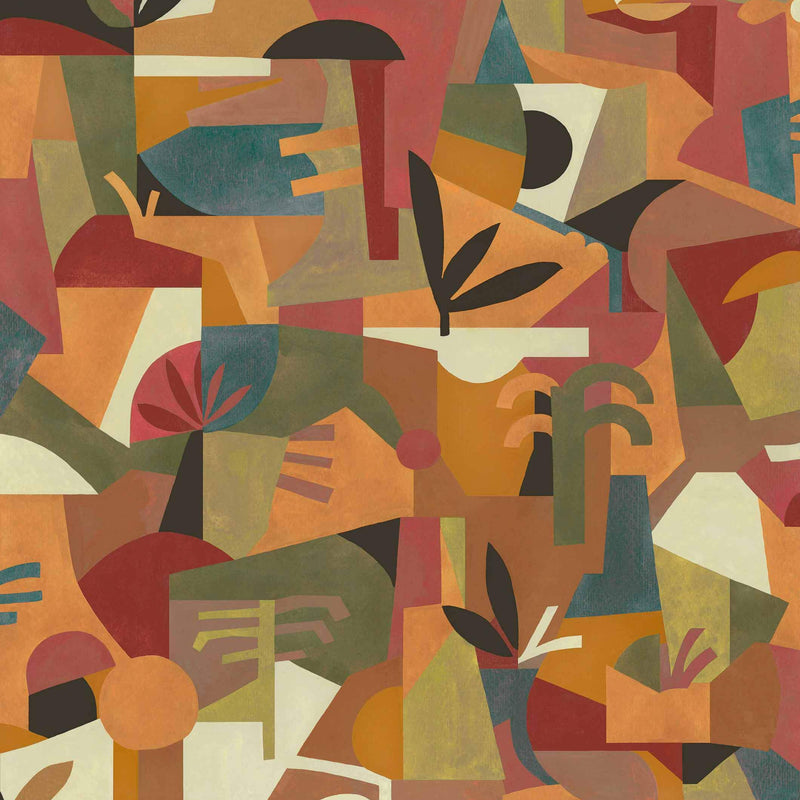 Tres Tintas Wallpaper - Tahiti Expression Orange