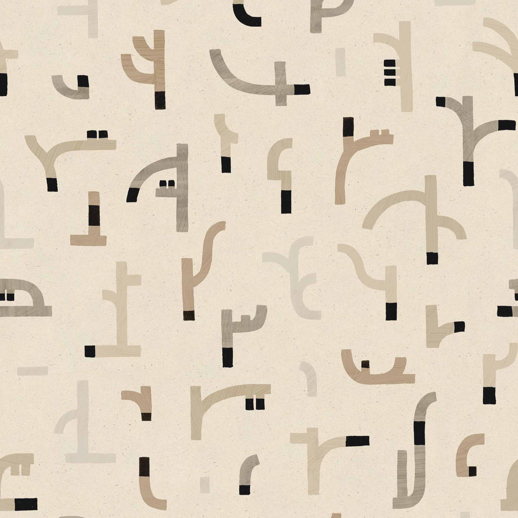 Behangstaal Tres Tintas - Tribal Tongue Beige