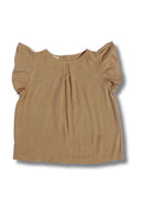 Two You label Linen blouse honey kleur voor meisjes