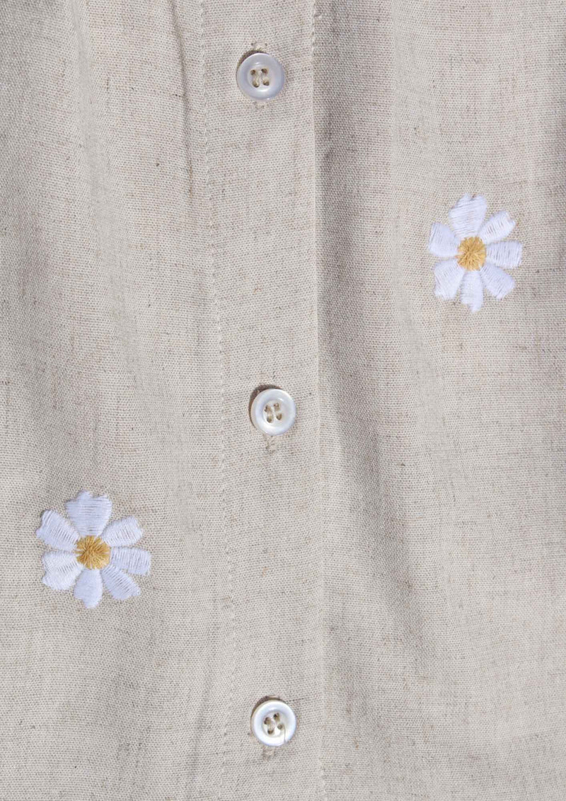 Two you label - Micky Linen Blouse - Beachflower