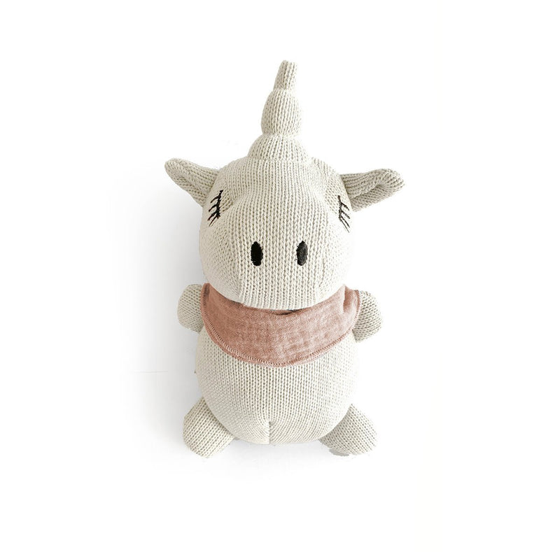 Mrs. Ertha Unicorn knuffel peach perzik