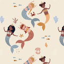Wallpaper for kids, mermaids wallpaper, mermaid girls room, children's wallpapers 