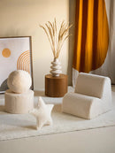 Wigiwama - rond ottoman - crème blanc