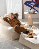 Wigiwama - Teddy Beanbag - Creme Weiß