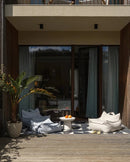 Wigiwama - silla de bolsas de frijoles al aire libre azul